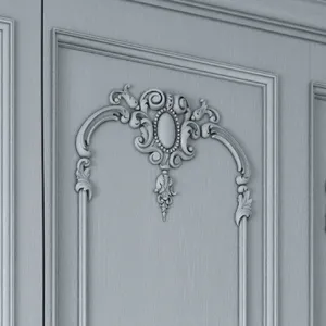C-009-1-1 Elongated floral ornament from oak - 3